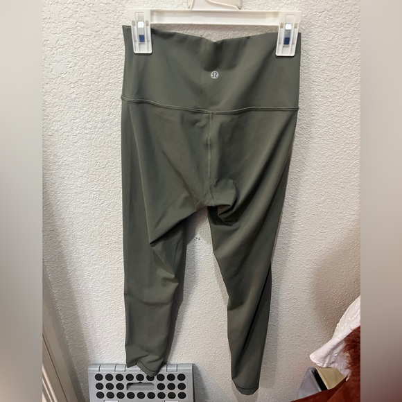 Lululemon Align High Rise 25” Leggings Muted Olive Green Size 4 - Picture 7 of 12